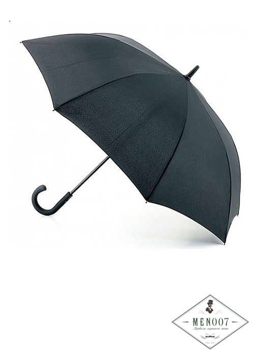 Зонт мужской трость автомат G828-01  Fulton Black (Черный)