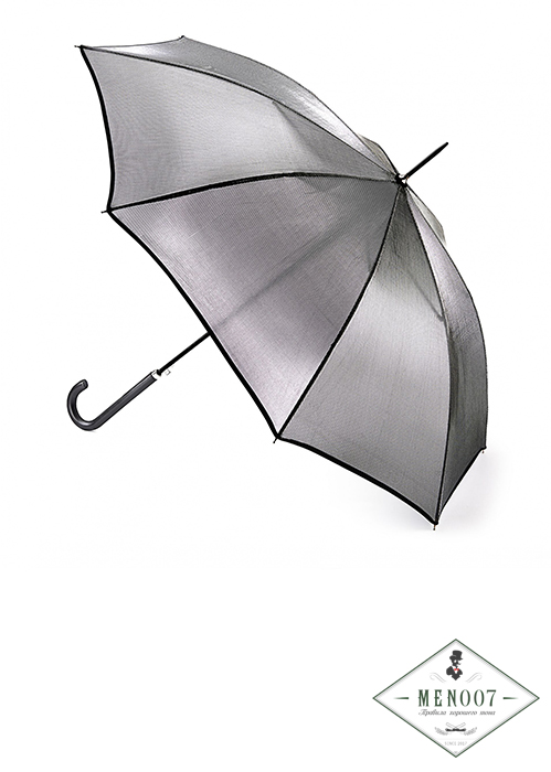 Зонт женский трость Fulton L903-011 SilverIridescent (Серебро)