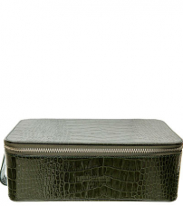 Косметичка мужская Truefitt & Hill Regency Box Bag / Green crocodile