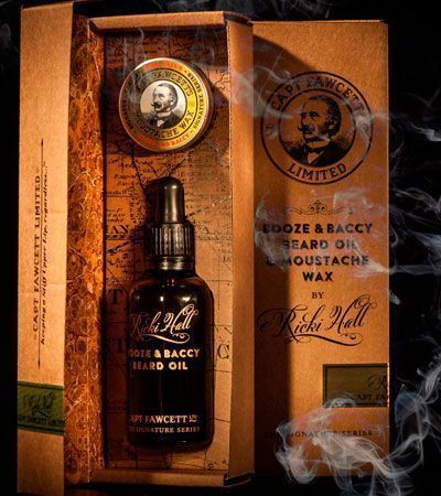 Подарочный набор для бороды и усов Captain Fawcett Ricki Hall Booze & Baccy Beard Oil & Moustache Wax Gift Set