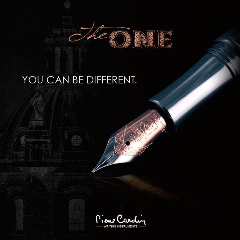 Перьевая ручка Pierre Cardin THE ONE (Цвет серебристый)