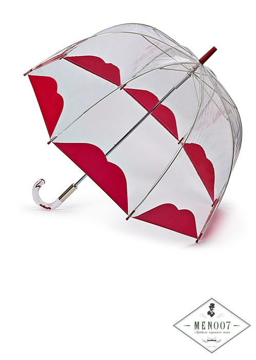 Зонт женский трость Lulu Guinness Fulton L719-3556 HalfLip (Половинка губы)
